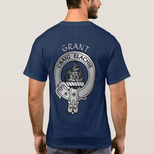 T-shirt Clan Grant Crest (Dos)