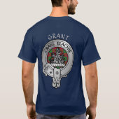 T-shirt Clan Grant Crest & Tartan (Dos)