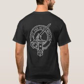 T-shirt Clan Gunn Crest & Tartan - Latin (Dos)