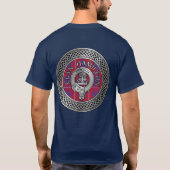 T-shirt Clan Hamilton Crest & Tartan Knot (Dos)