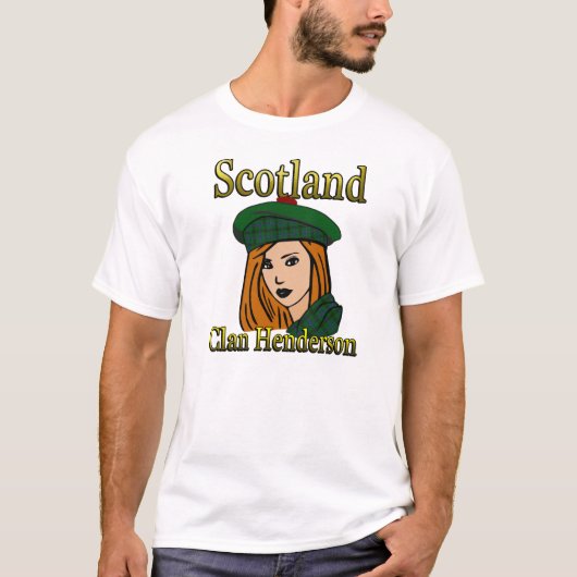 T-shirt Clan Henderson Tartan Scotland Shirts (Devant)