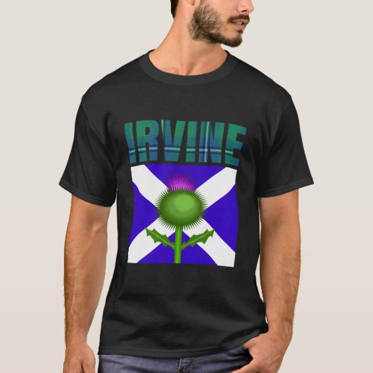 T-shirt Clan Irvine Tartan Scottish Nom de famille Scotlan (Devant)