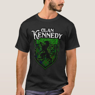 T-shirt Clan Kennedy Nom de famille Scottish Tartan Lion R