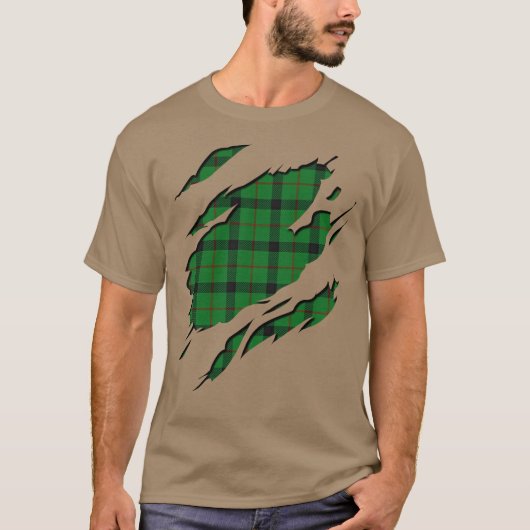 T-shirt Clan Kincaid Tartan Effets Plaid (Devant)