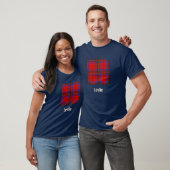 T-shirt Clan Leslie Red Tartan (Unisexe)