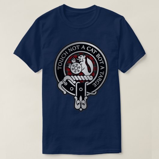 T-shirt Clan MacBean MacBain Crest Tartan 1 (Design devant)