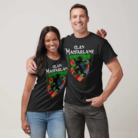 T-shirt Clan MacFarlane Nom de famille Scottish Tartan Lio (Unisexe)