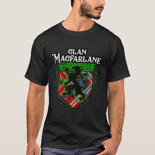T-shirt Clan Macfarlane Nom de famille Scottish Tartan Lio (Devant)