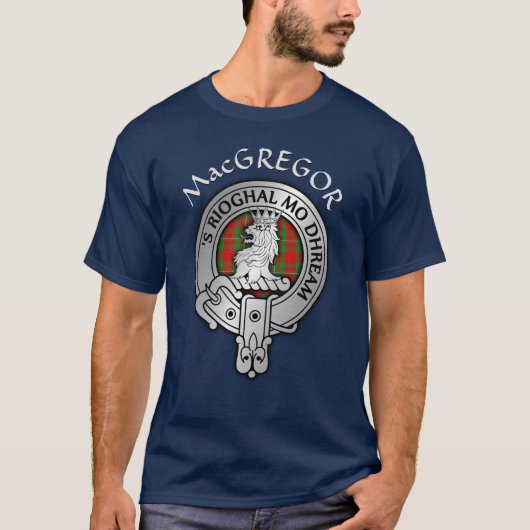 T-shirt Clan MacGregor Crest & Tartan (Devant)