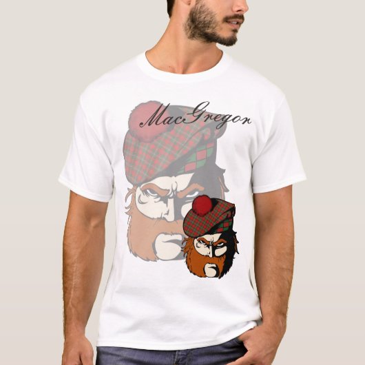 T-shirt Clan MacGregor Scottish Warrior (Devant)