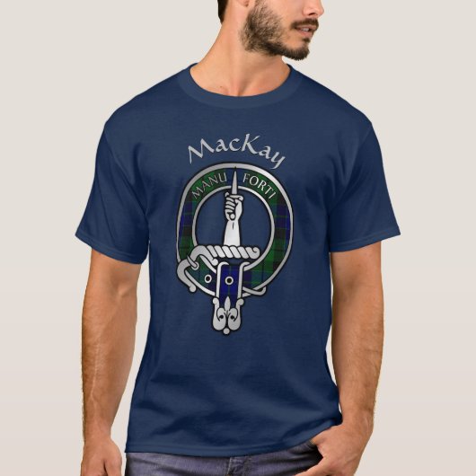 T-shirt Clan MacKay Tartan Crest (Devant)