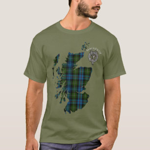 T-shirt Clan MacKenzie Tartan Carte & Crest