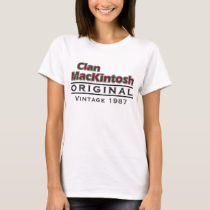 T-shirt Clan MacKintosh Personnaliser Vintage Votre annive