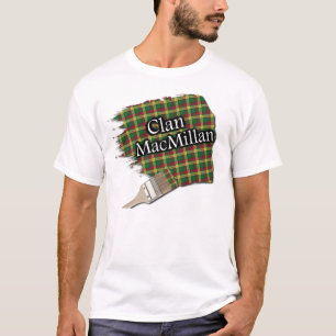 T-shirt Clan MacMillan Scottish Tartan Paint Shirt