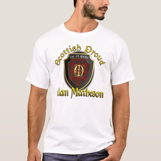 T-shirt Clan Matheson Chemises écossaises fières (Devant)