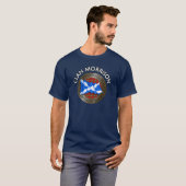 T-shirt Clan Morrison Tartan Knot & Drapeau (Devant entier)