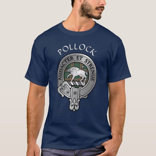 T-shirt Clan Pollock Crest (Devant)