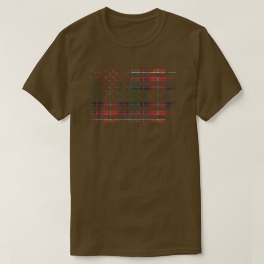 T-shirt Clan Rattray de Lude Scottish tartan Drapeau améri (Design devant)