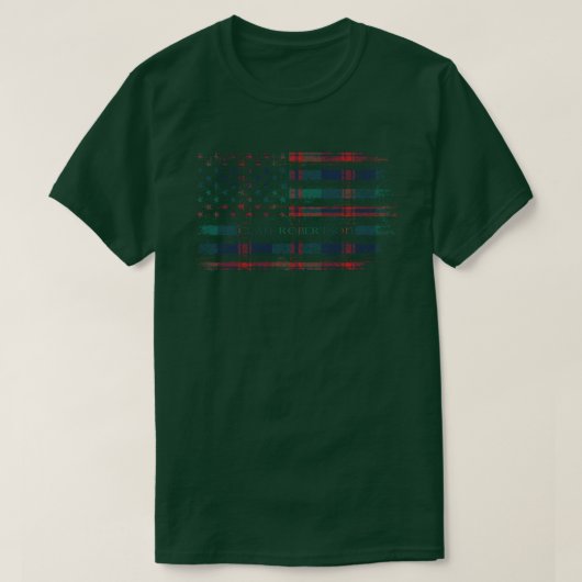 T-shirt Clan Robertson, du drapeau écossais écossais de St (Design devant)