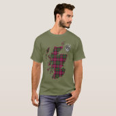 T-shirt Clan Stewart | Stuart de Bute Map & Crest (Devant entier)