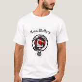 T-shirt Clan Wallace Crest Badge et Tartan (Devant)