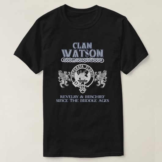 T-shirt Clan Watson crête clans écossais nom de famille éc (Design devant)