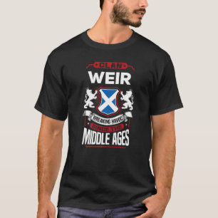 T-shirt Clan Weir Scottish Nom Famille Réunion Écosse