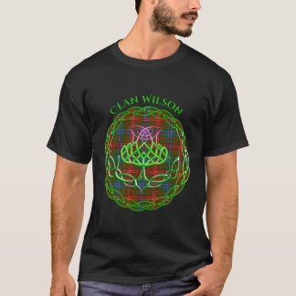 T-shirt Clan Wilson Scottish Tan Celtic Thistle