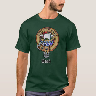 T-shirt Clan Wood Crest sur Tartan
