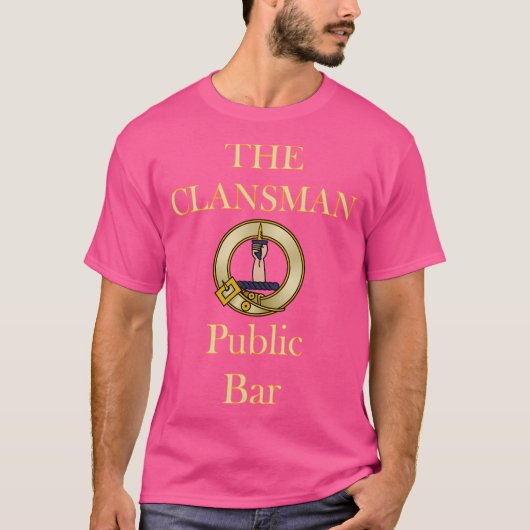 T-shirt Clansman Public Bar Encore Jeu Glasgow (Devant)