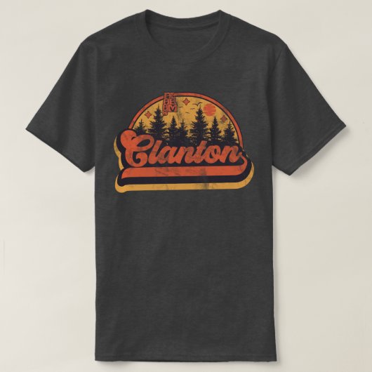 T-shirt Clanton, Alabama (Design devant)