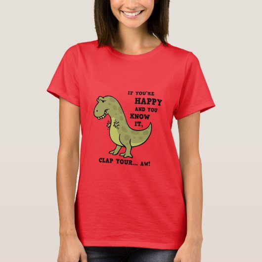 T-shirt Clap T-Rex II (Devant)