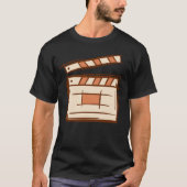 T-shirt Clapperboard Clapplanche film (Devant)