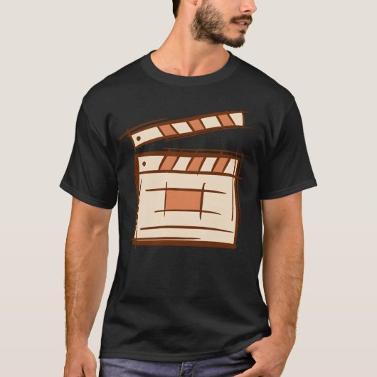 T-shirt Clapperboard Clapplanche film (Devant)