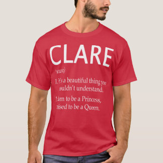 T-shirt Clare Nom Cadeau 40