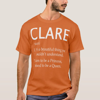 T-shirt Clare Nom Cadeau 48
