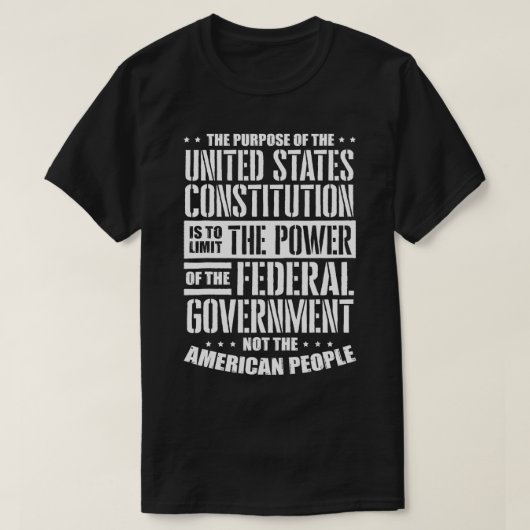T-shirt Clarification de la Constitution américaine (Design devant)