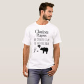 T-shirt Clarinet amusant - Ours moyen (Devant entier)