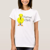 T-shirt Clarinet Chick Text (Devant)