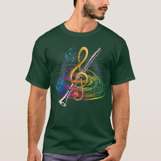 T-shirt Clarinet Clé Treble