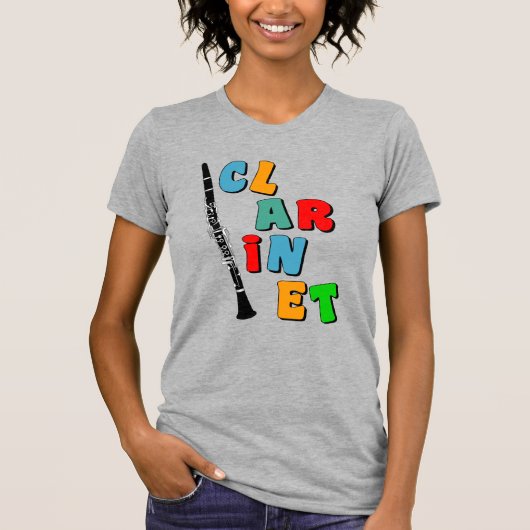 T-shirt Clarinet coloré (Devant)