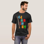 T-shirt Clarinet coloré (Devant entier)