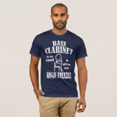 T-shirt Clarinet de basse, gel du cerveau (Devant entier)