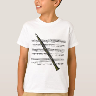 T-shirt Clarinet musical 09 B