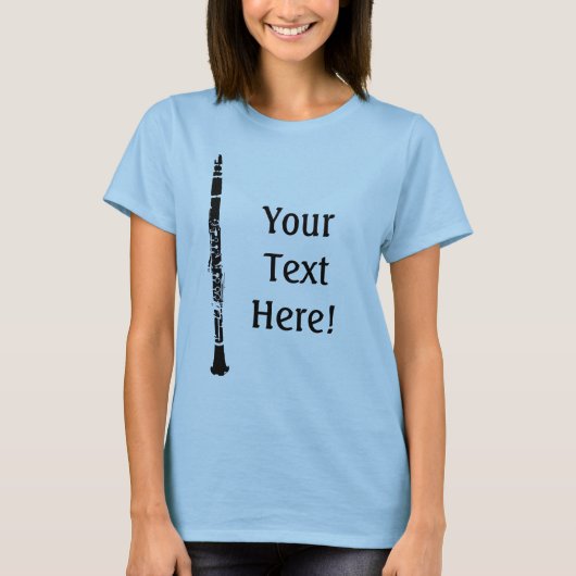 T-shirt Clarinet personnalisé (Devant)