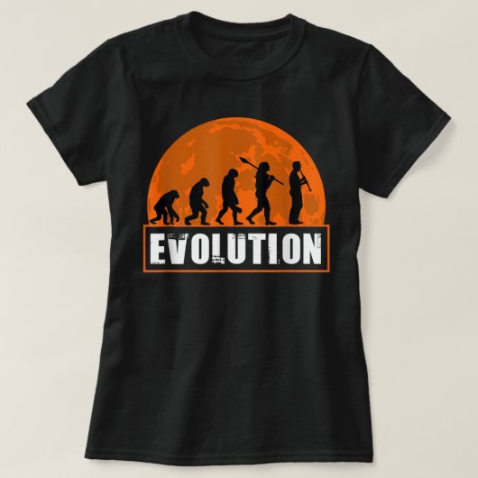 T-shirt Clarinet Player, Funny Human Evolution Gift3 (Design devant)