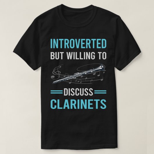 T-shirt Clarinet présenté (Design devant)