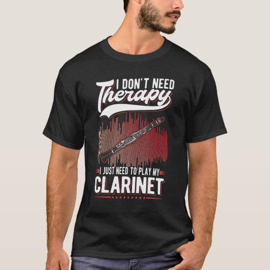 T-shirt Clarinet Therapy Clarinetist 3 (Devant)