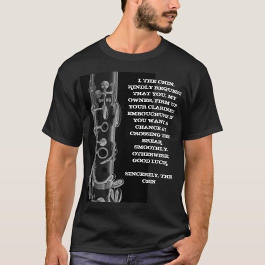 T-shirt Clarinet - Traverser la pause (Devant)
