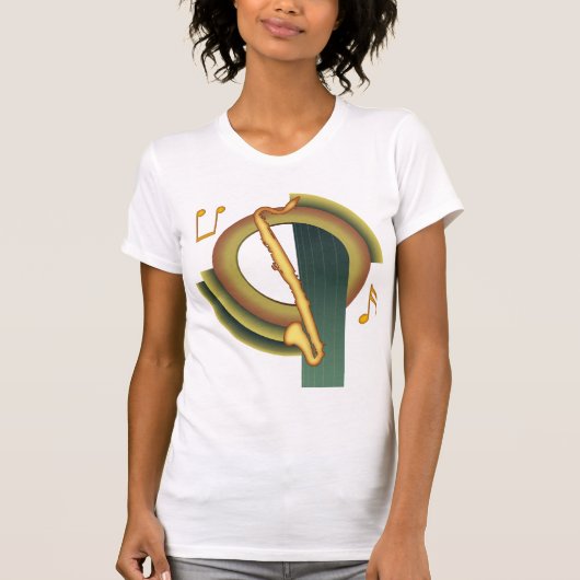 T-shirt Clarinette basse Deco (Devant)